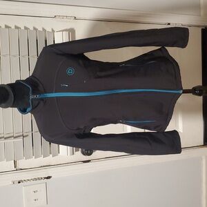 Dublin Black Jacket with Blue Accents